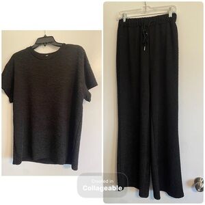 Black Ripple Texture Lounge Set- Size M